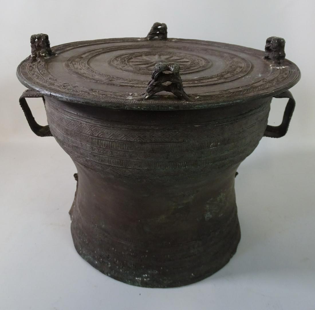 THAI BRONZE RAIN DRUM 11.25"X 013" DIA.: THAI BRONZE RAIN DRUM 11.25"X 013" DIA.