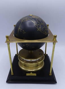 Sold at Auction: Royal geographical Society world globe on wooden