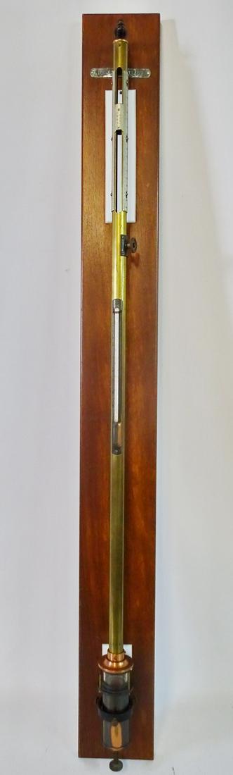 U.S. NAVY STICK BAROMETER WWII VINTAGE (3 X 4 1/2 X 2 (1 of 6)