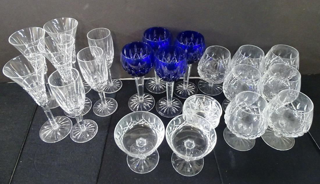 24 PIECES OF WATERFORD CRYSTAL; 20 DRINKING GLASSES, 4 (1 of 4)