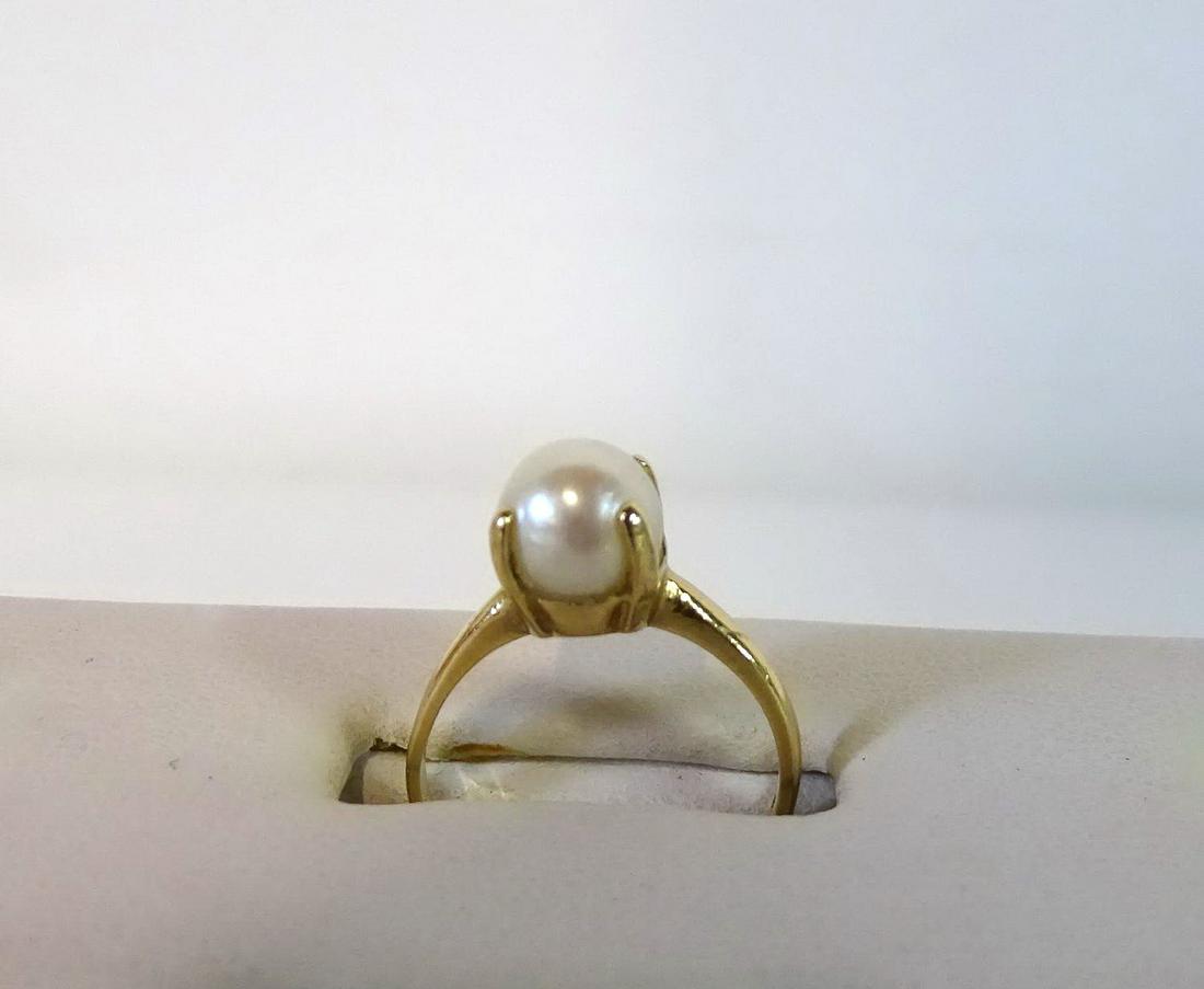 14K GOLD & PEARL RING 1.6 DWT (1 of 2)