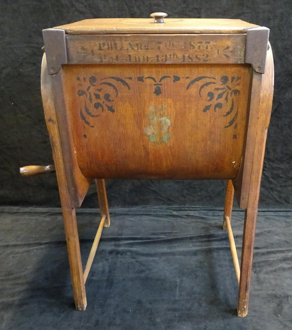 ANTIQUE BUTTER CHURN "M. BROWN & CO" 32 X 15 X 20 (1 of 7)