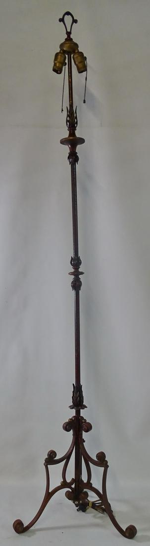 MOE BRIDGES WROUGHT IRON FLOOR LAMP 64" HIGH (1 of 5)
