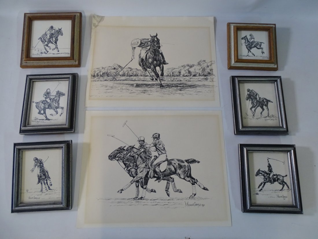 HASKELL CHHUY (8) SIGNED ORIGINAL PEN AND INK DRAWINGS (1 of 17)