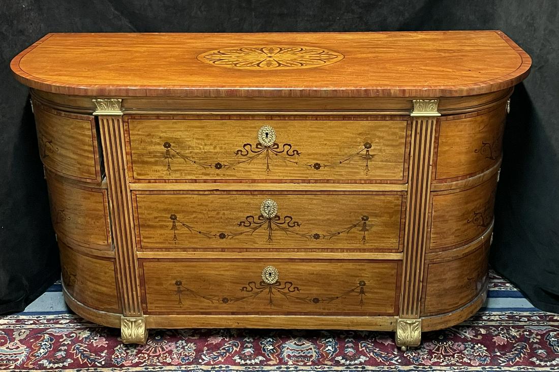 19C.FRENCH INLAID SERVER 36X60X34 (1 of 7)