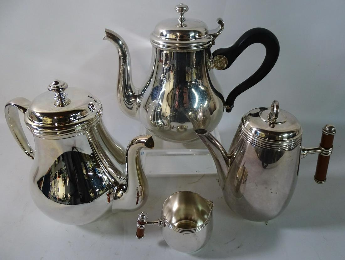 CHRISTOFLE 4PC.S.P.TEA SET 7.5 ''H. (1 of 9)