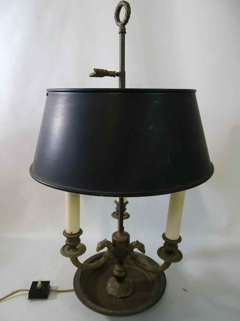 BOULIOTTE LAMP W/ TOLE SHADE 25''H.X14.5''DIA.. (1 of 7)