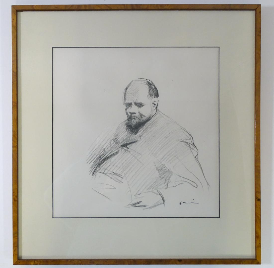 JEAN-LOUIS FORAIN "PORTRAIT OF AMBROISE VOLLARD" 1910, (1 of 6)