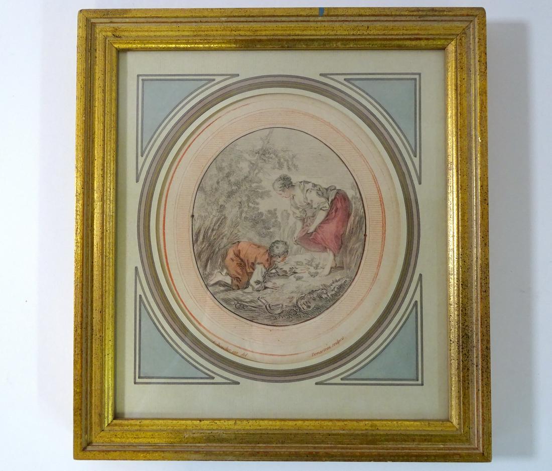 GILES DEMARTEAU AFTER FRANCOIS BOUCHER, 18TH CEN. (1 of 8)