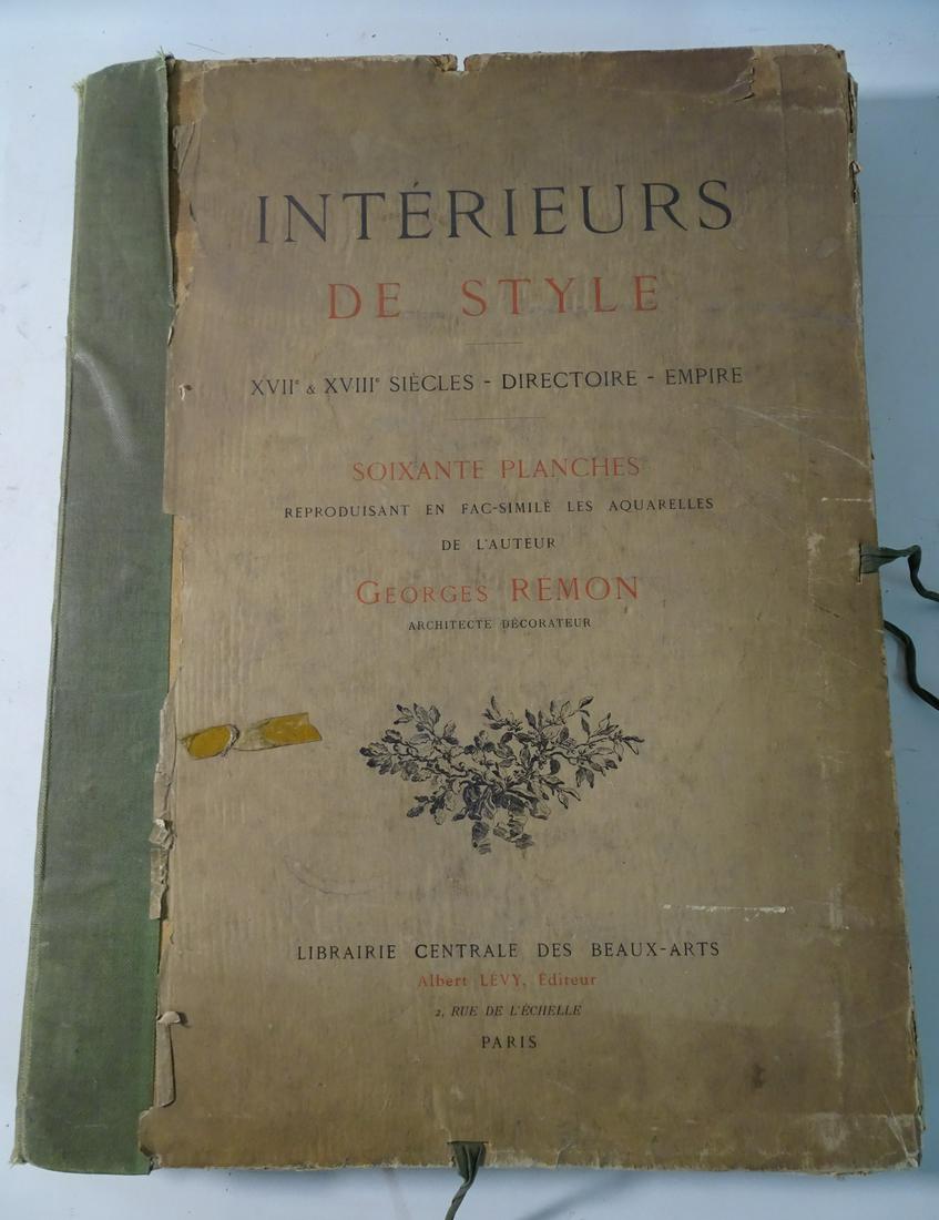 GEORGES REMON FOLIO "INTERIEURS DE STYLE XVII & XVIII (1 of 18)