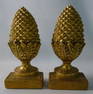 PR. BORGHESE PINEAPPLE FINIAL BOOKENDS (9 1/2" X H)