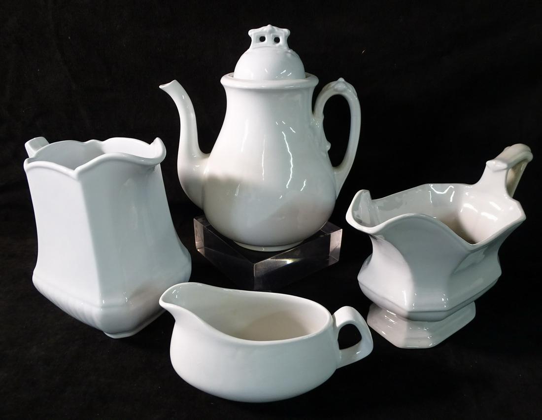 4 PCS. ENGLISH IRONSTONE INC. "WOOD & SONS", "WEDGEWOOD (1 of 10)