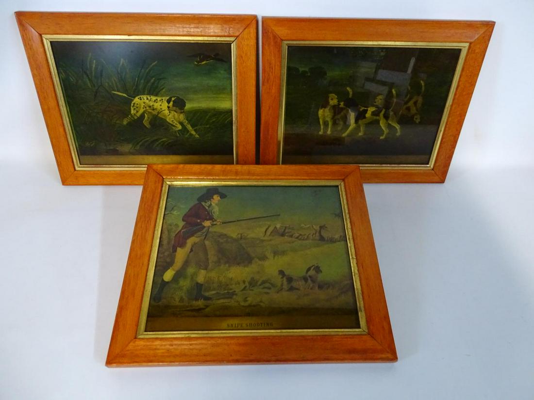 GROUP 3 FRAMED DOG PRINTS 9X11" (1 of 4)