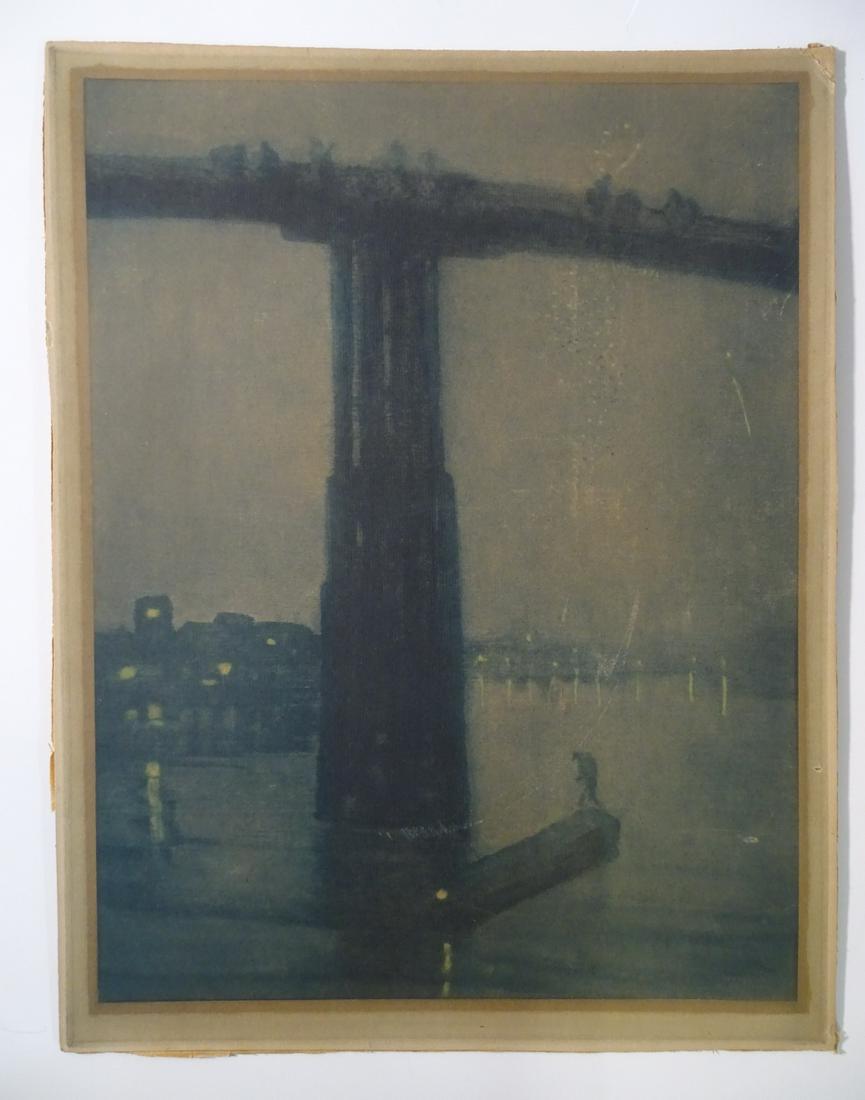 FRANZ HANFSTAENGL AFTER JAMES A.M. WHISTLER "NOCTURE IN (1 of 6)