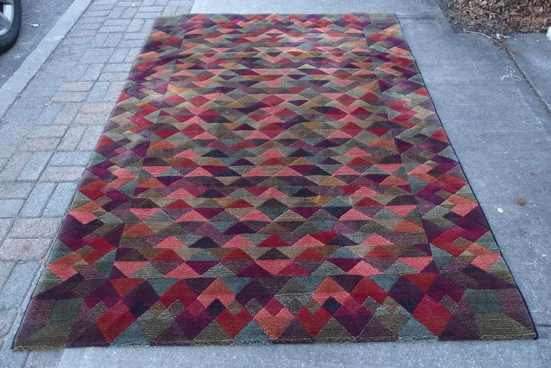 MISSONI GEOMETRIC WOOL RUG 7.9X5.8 (1 of 8)