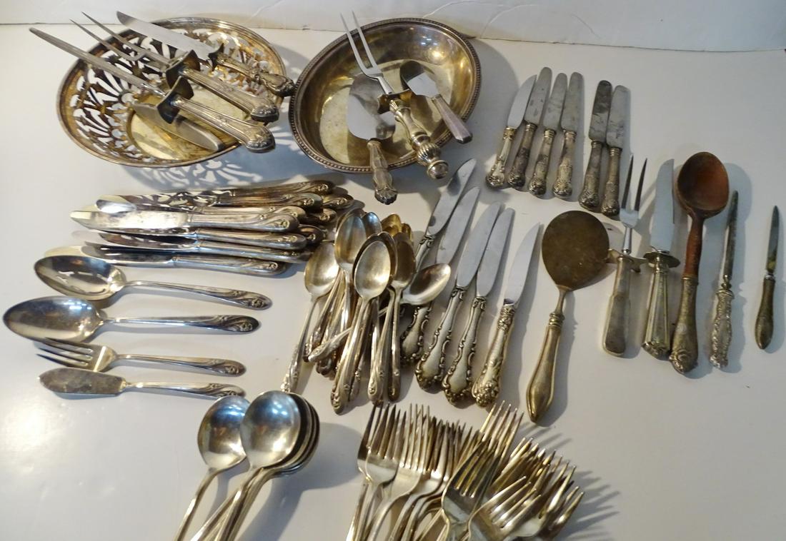 IMPRESSIVE S/P FLATWARE & BOWLS 2 1/2 X 9 1/2 DIA. (1 of 11)