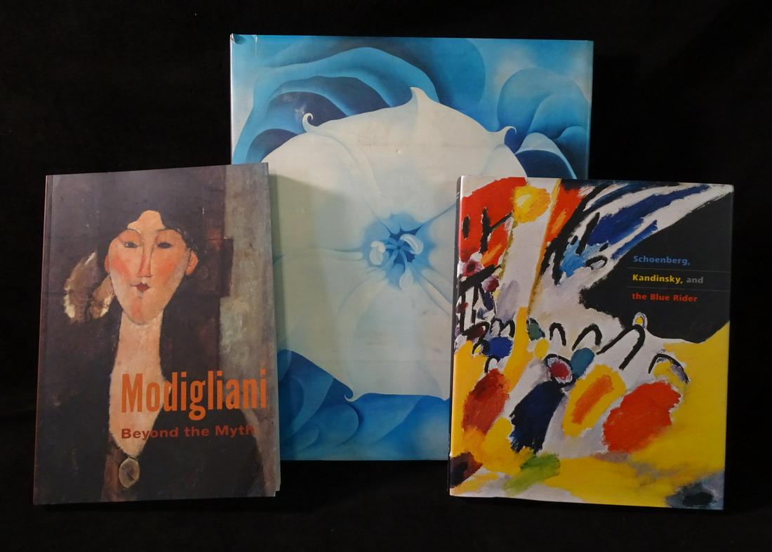 3 ART BOOKS: O'KEEFE, KANDINSKY, MODIGLIANI (1 of 12)