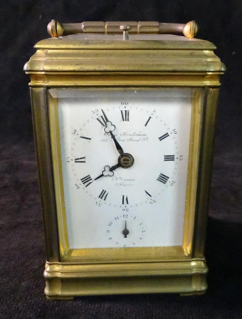 CHARLES FRODSHAM PARIS REPEATER CARRIAGE CLOCK 5 1/2 X (1 of 8)