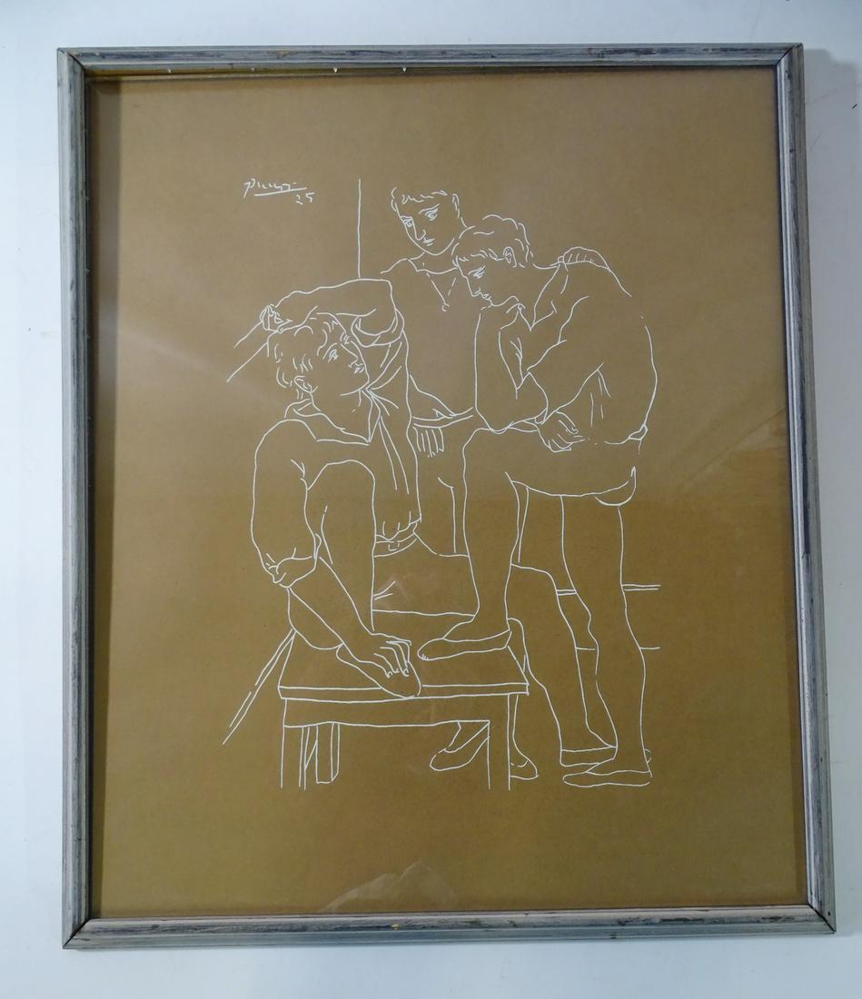 AFTER PABLO PICASSO 'THREE MEN IN CONVERSATION' (1 of 7)