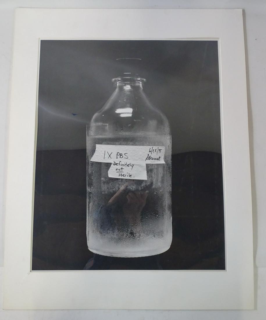 CATHERINE WAGNER SIGNED "DEFINITELY NOT STERILE" (ART & SCIENCE SERIES" 1995 GELATIN SILVER (1 of 10)