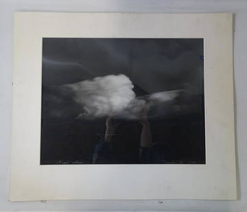 MARK KLETT SIGNED "NIGHT STORM GLENDALE ARIZONA 10/93" 1993 GELATIN SILVER PRINT/PHOTOGRAPH NO.: MARK KLETT SIGNED "NIGHT STORM GLENDALE ARIZONA 10/93" 1993 GELATIN SILVER PRINT/PHOTOGRAPH NO. 32/50, 16" X 20" SHEET