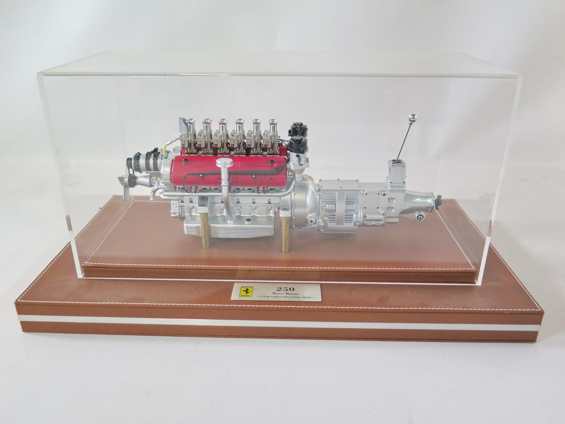 LIMITED EDITION 1:6 SCALE MODEL ENGINE REPLICA OF 250 TESTA ROSSA IN PLEXI DIPLAY CASE (1 of 7)