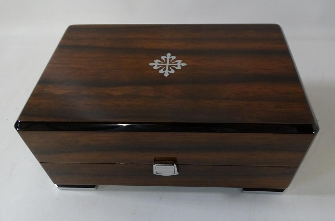 PATEK PHILIPPE HUMIDOR 4" X 9" X 6": PATEK PHILIPPE HUMIDOR 4" X 9" X 6"