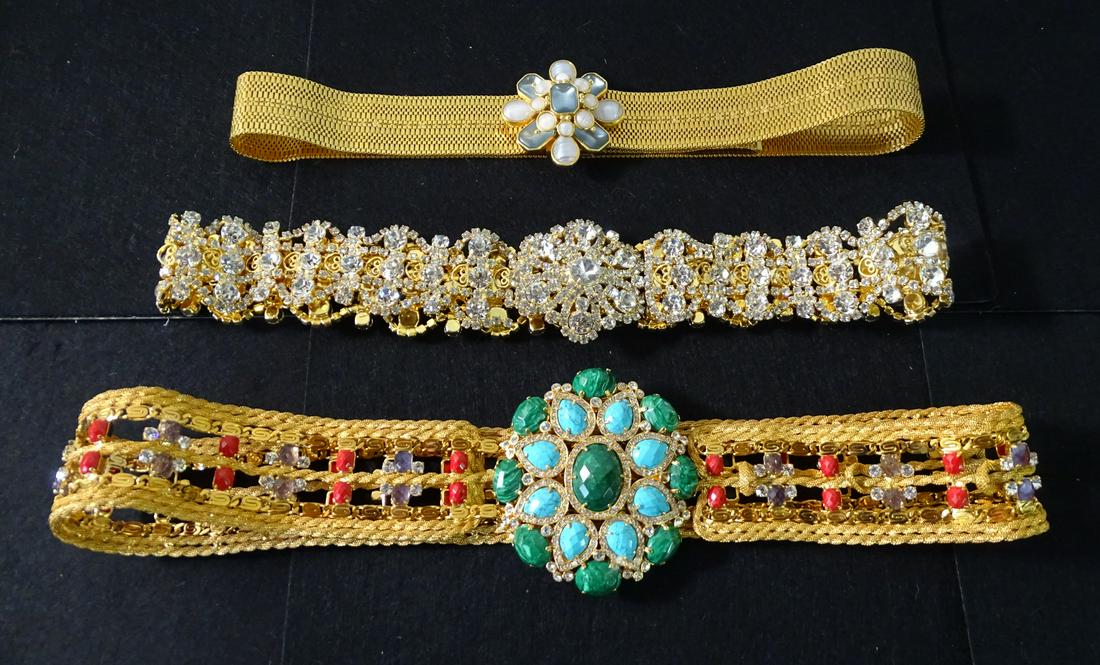 LOT OF 3 WOMEN'S DESIGNER BELTS: BARRARA, CAVELLI,  J. K  LANE (1 of 15)