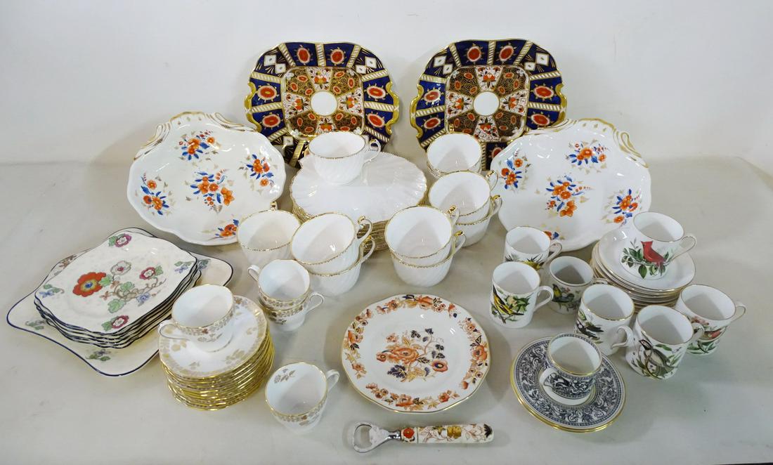 INCLUSIVE LOT OF ENGLISH PORCELAIN INC. SPODE FOR IFFANY & CO. 9.5" X 10.25" X 10.25" LARGEST: INCLUSIVE LOT OF ENGLISH PORCELAIN INC. SPODE FOR IFFANY & CO. 9.5" X 10.25" X 10.25" LARGEST