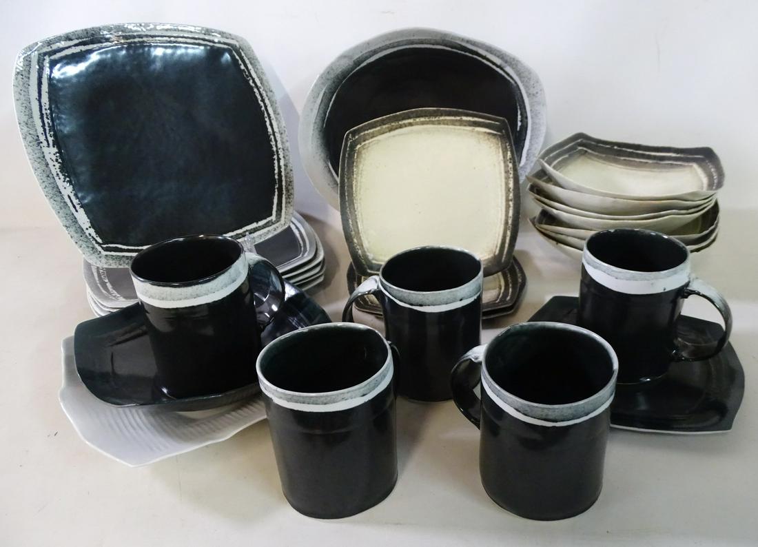 20 PCS. ERIC JANSEN CERAMIC DINNER SET 2.5" X 11.5" X 9.5" LARGEST (1 of 13)