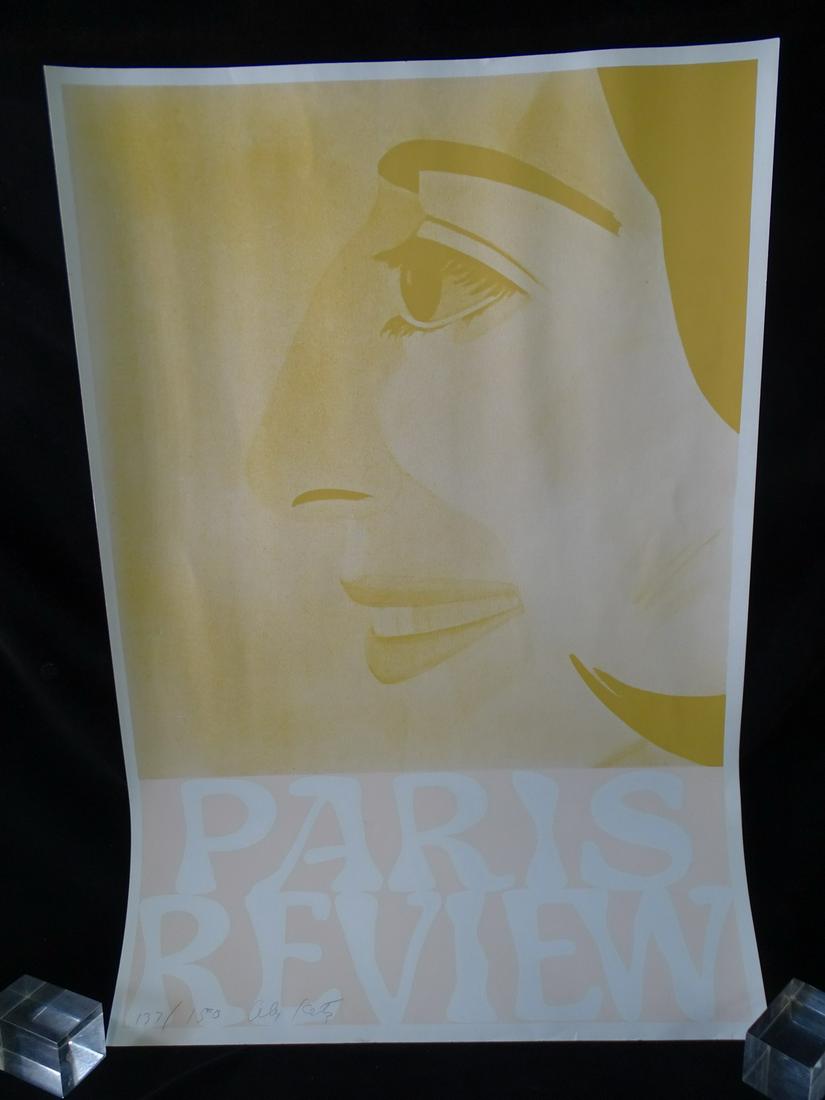 ALEX KATZ PENCIL SIGNED "PARIS REVIEW" 1965 SILKSCREEN NO. 137/150, 36.5" X 25" (1 of 4)
