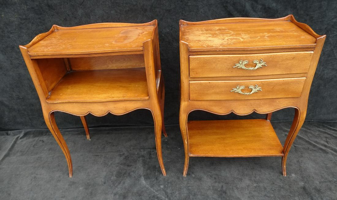 COMPLIMENTARY COUNTRY FRENCH STYLE NIGHTSTANDS 28 1/2" X 20" X 13" (1 of 9)