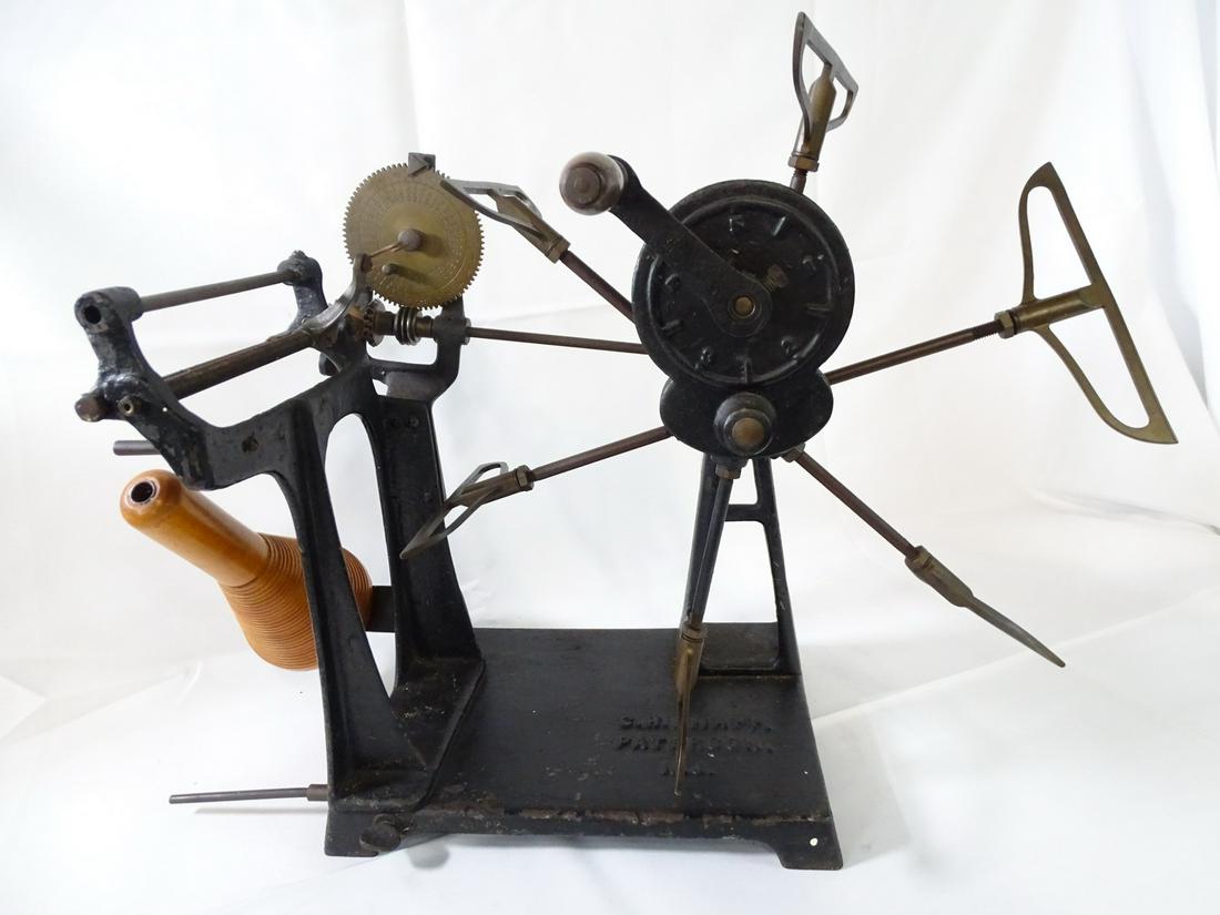 1950'S MECHANICAL YARN WINDER 18 1/4" X 23" X 14" (1 of 8)