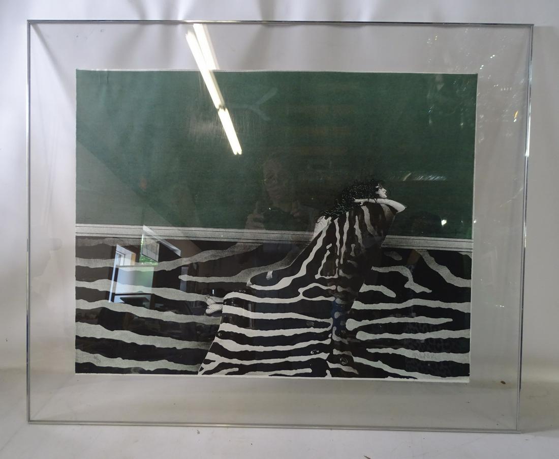 PAUL WUNDERLICH SIGNED "JOANA MODELLING" 1968 LITHOGRAPH #74/90 19.75" X 25.5" IMAGE (1 of 8)