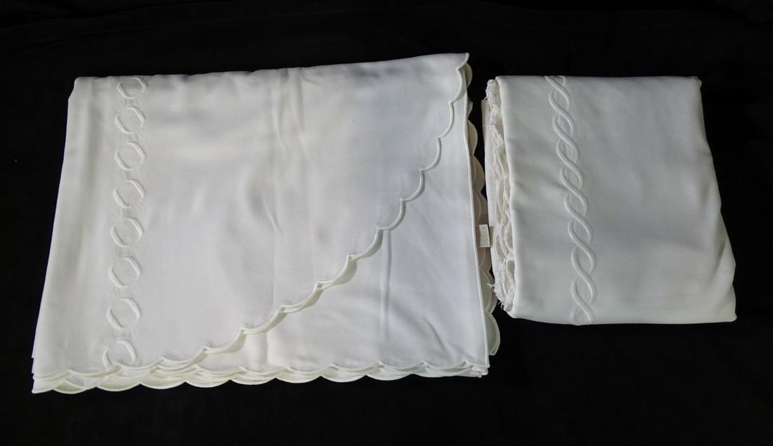 SET/2 PRATESI ITALY BLANKET/DUVET COVERS CA. 80" X 70" (1 of 14)