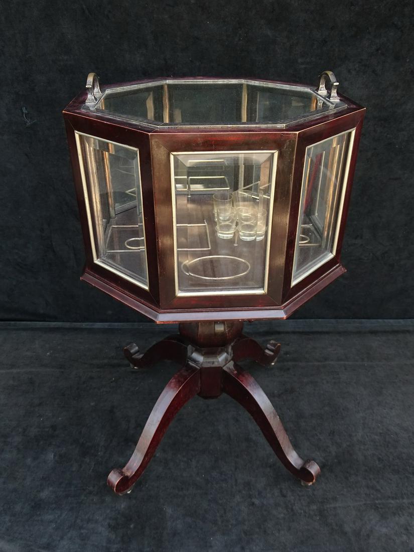 CELLERETTE, MAHOGANY, MECHANICAL 31" H 20" DIA. (1 of 9)