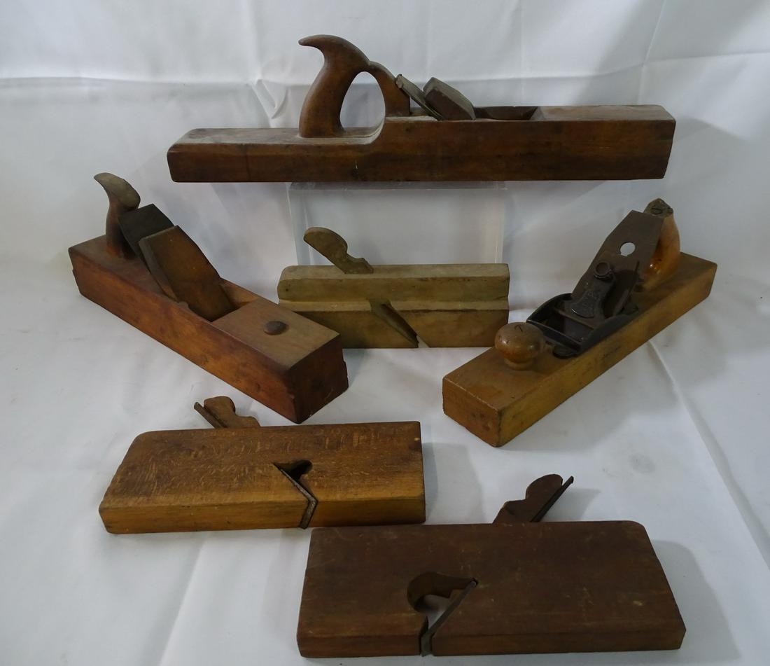 GROUP (6) ANTIQUE WOOD PLANES INC.. CHARLES BUCK (1 of 15)