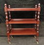 ENGLISH MAHOGANY SERVING CART 15" DEEP 53" HIGH & 40" WIDE