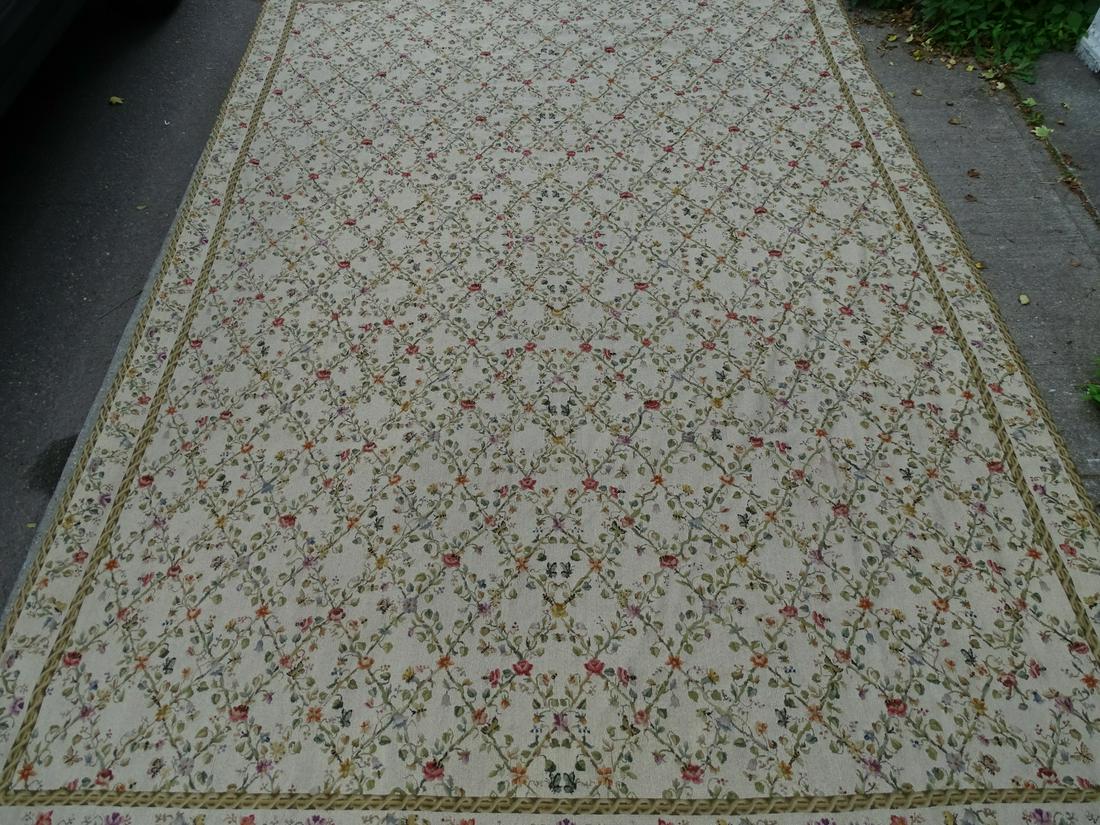 COSTIKAYN CARPETS NEEDLEPOINT RUG "FRANK LLOYD WRIGHT COLLECTION." 11'11" X 8'4" (1 of 10)