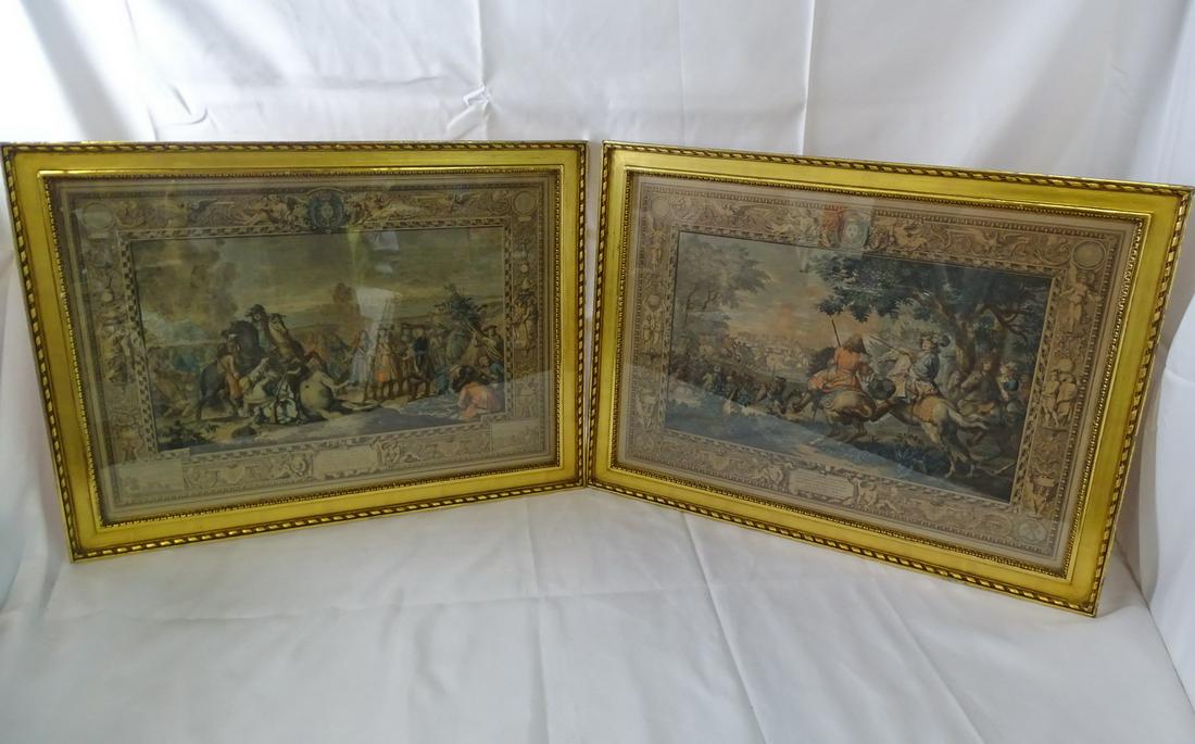 PAIR PRINTS OLD MASTERS DATED 1667 (1 of 15)
