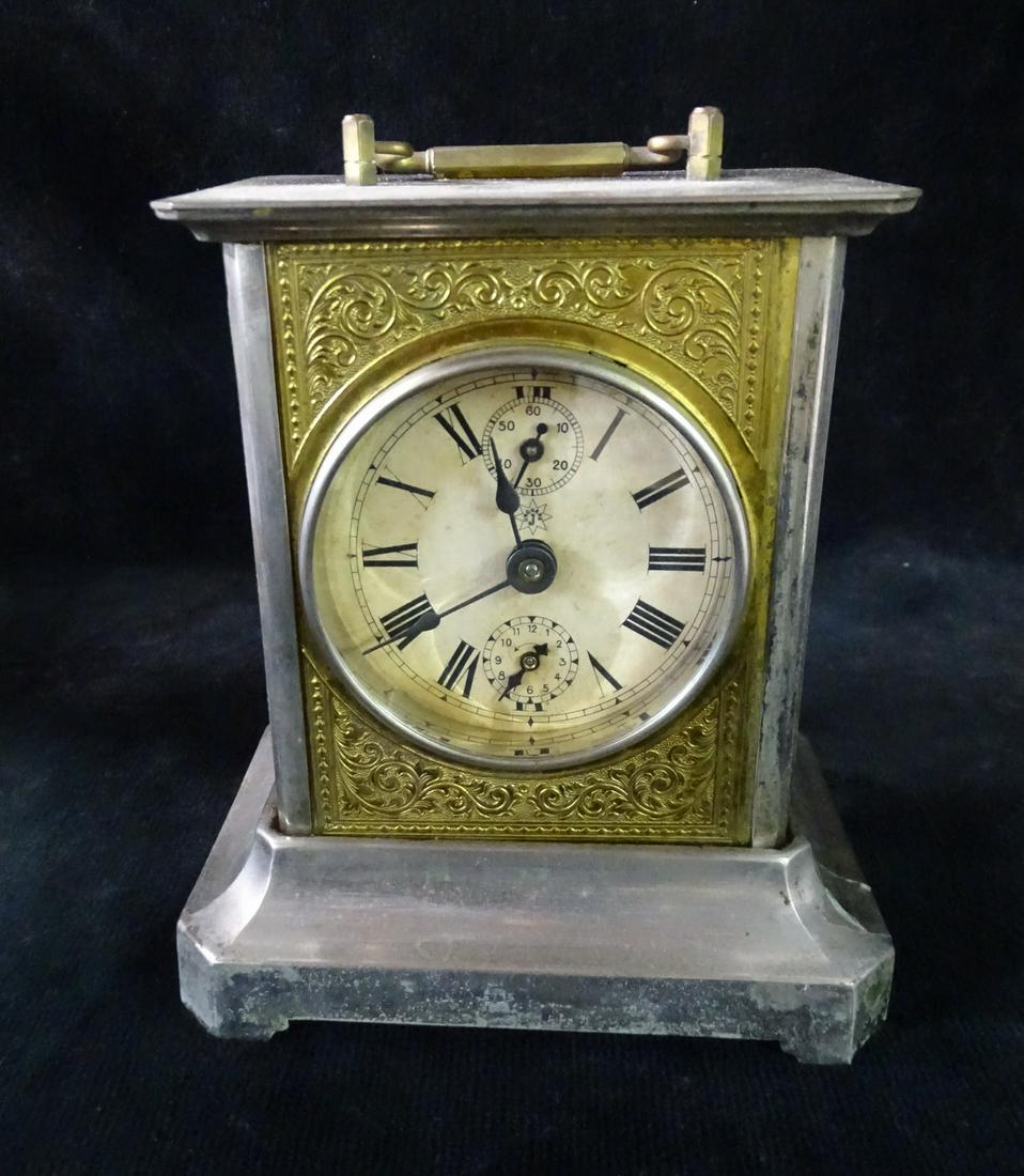 "JUNGHANS" BRASS CARRIAGE CLOCK SIGNED ON FACE (1 of 8)