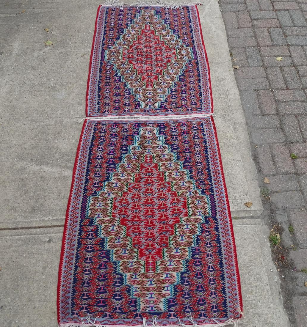 IMPRESSIVE CAMEL BLANKET IN REDS, PURPLES, AND BLUES 7' X 2'7" (1 of 9)