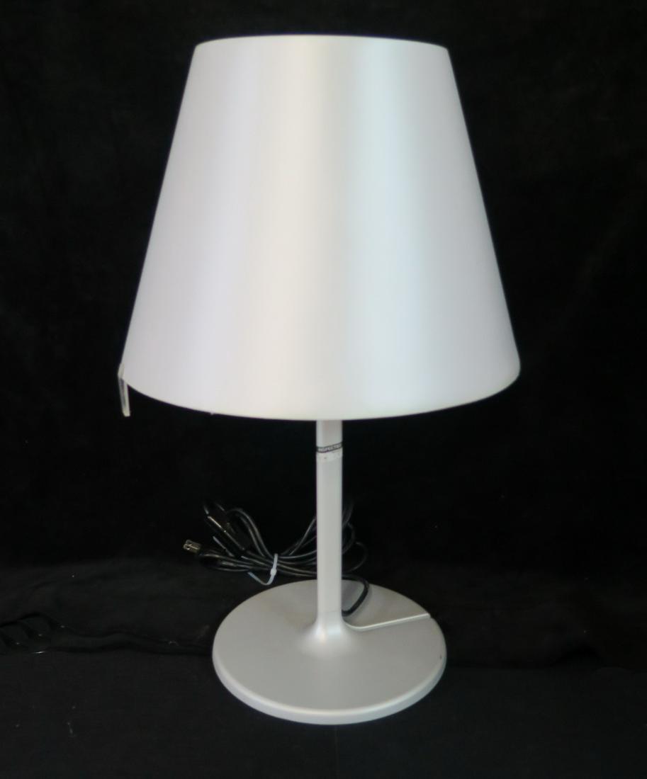 ARTEMIDE MELAMPO SILVER SHADE 24" DROP 17" DIA.: ARTEMIDE MELAMPO SILVER SHADE 24" DROP 17" DIA.