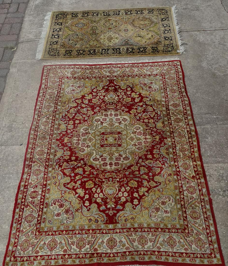 2 ORIENTAL RUGS 2 '9X4'4 AND 4'2X5'6 (1 of 10)