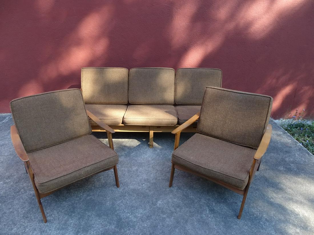 3 PC.. SWEDISH MID CENTURY LIVING ROOM SET: 3 PC.. SWEDISH MID CENTURY LIVING ROOM SET