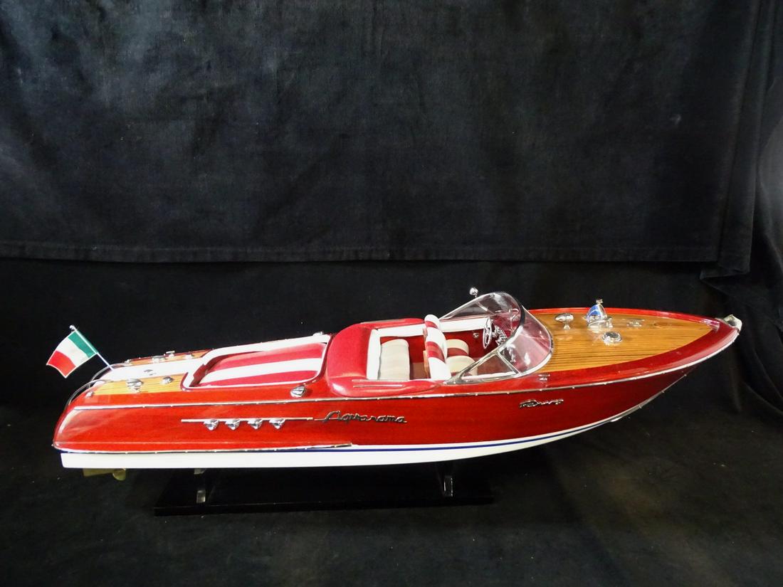 RIVA AQUARAMA VINTAGE BOAT MODEL 9X32X10 (1 of 10)