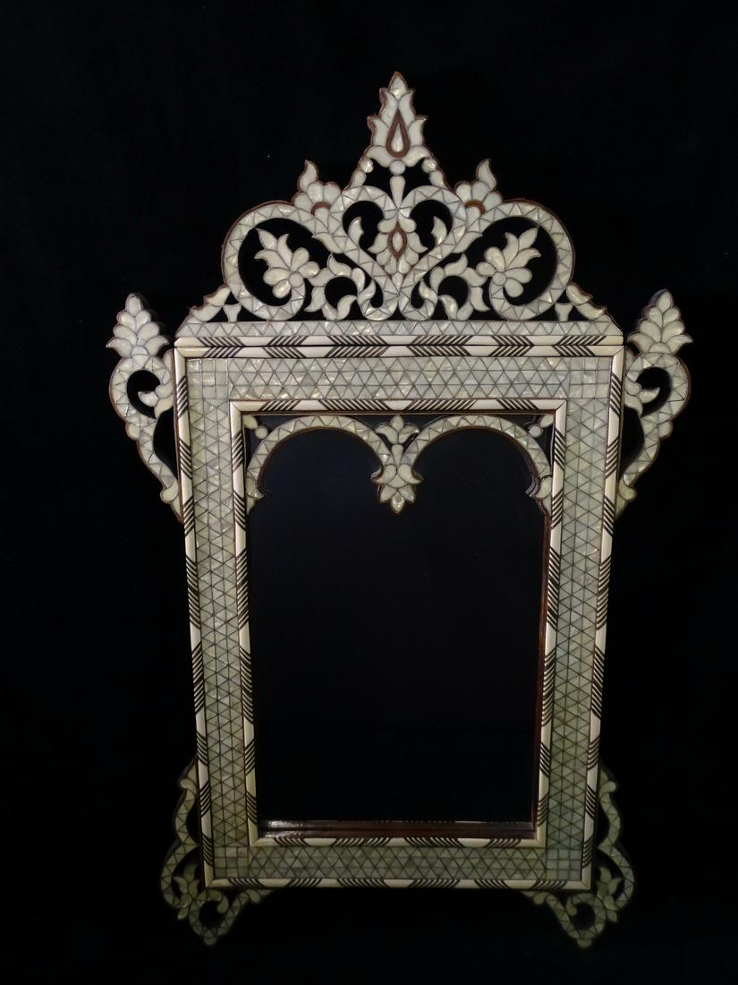 MOTHER OF PEARL INLAID MIRROR 33.5" X 20.5" (1 of 10)