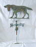 DOG FIGURAL COPPER WEATHERVANE (1930'S) 41" X 30" X 12"