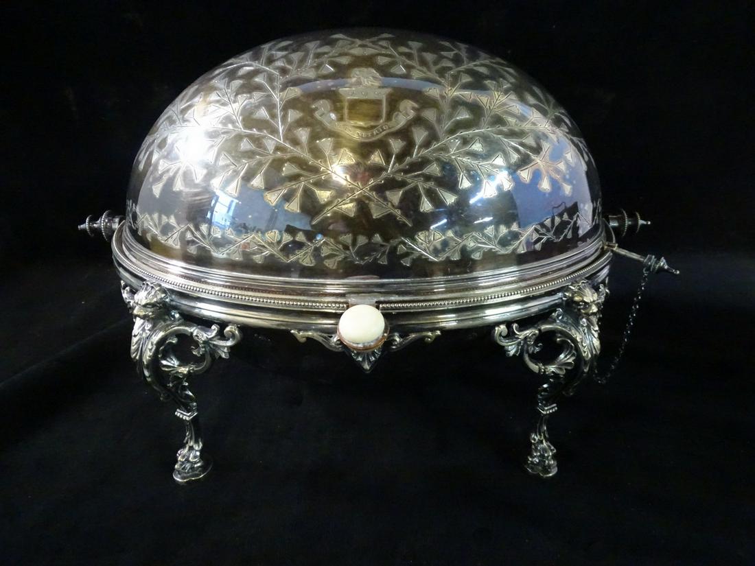 MAPPIN & WEBB SILVER PLATE BACON SERVER (1 of 7)