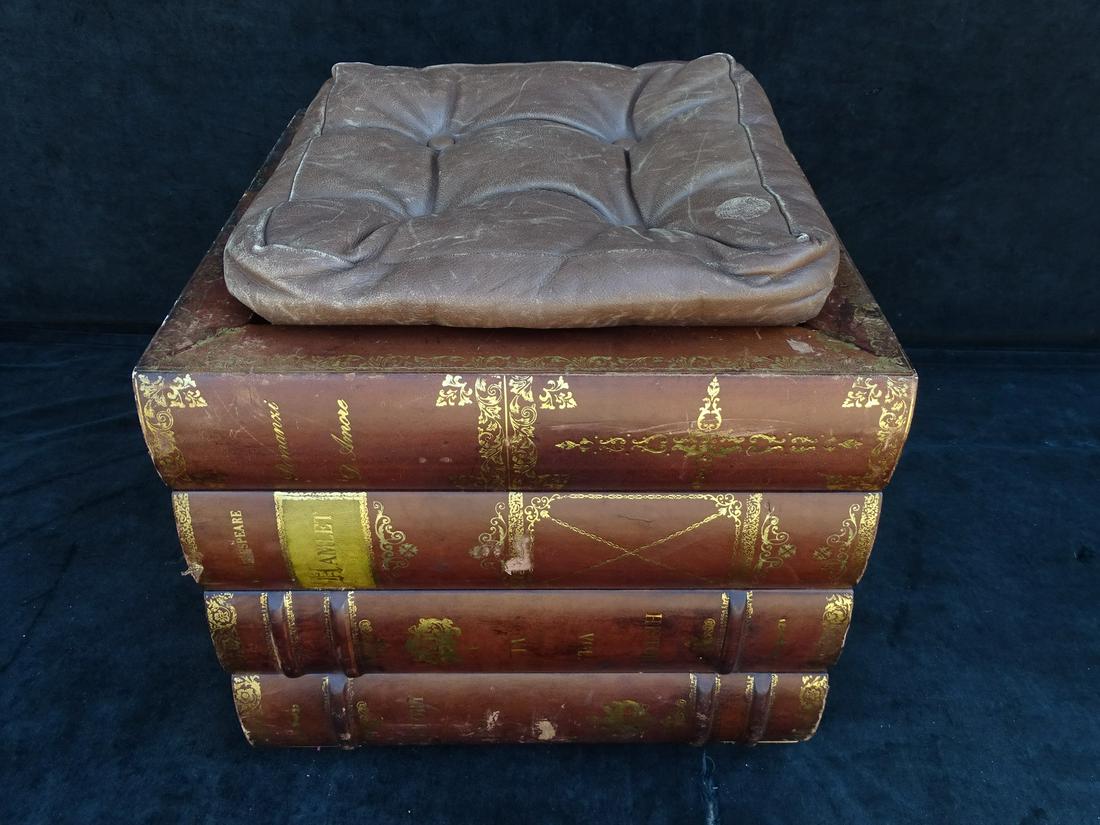 LEATHER.TOP BOOK FORM OTTOMAN (1 of 7)